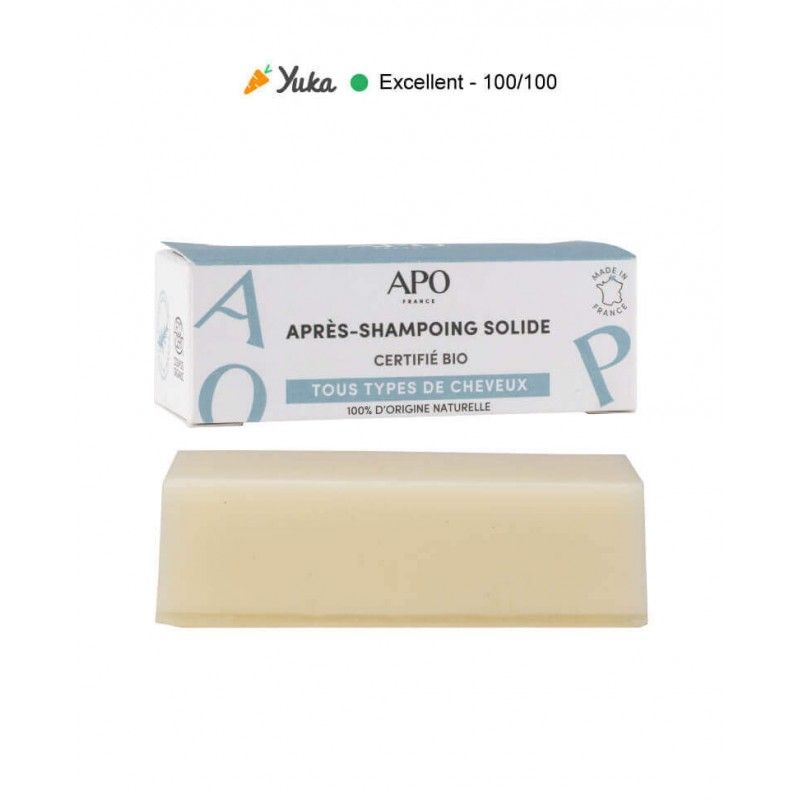 Après-shampoing solide APO - barre démêlante APO - 1