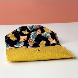Pochette à cartes JoliZados Moutarde et fleurs Jolizados - 1