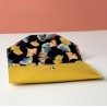 Pochette à cartes JoliZados Moutarde et fleurs Jolizados - 1