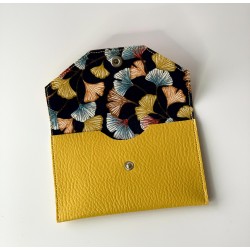 Pochette à cartes JoliZados Moutarde et fleurs Jolizados - 2