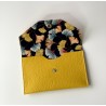 Pochette à cartes JoliZados Moutarde et fleurs Jolizados - 2