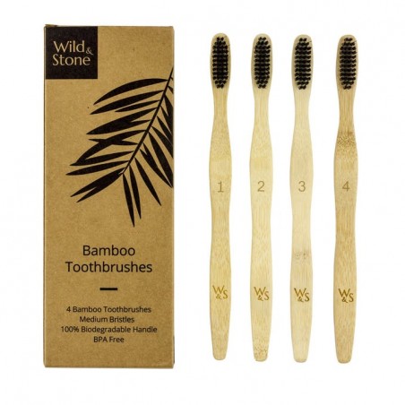 Brosses à dents Bambou Medium - Wild&Stone WILD&STONE - 1