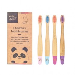 Brosses à dents enfants Bambou - Wild&Stone WILD&STONE - 2