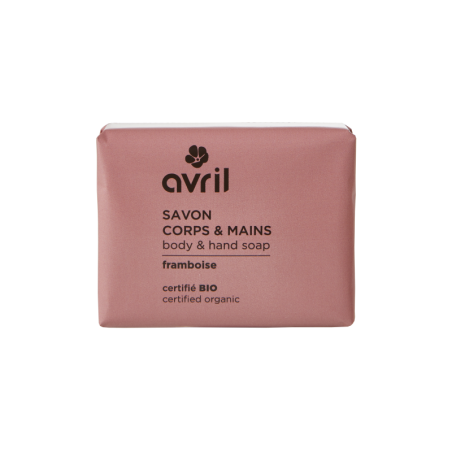 SAVON CORPS & MAINS FRAMBOISE  - CERTIFIÉ BIO - AVRIL